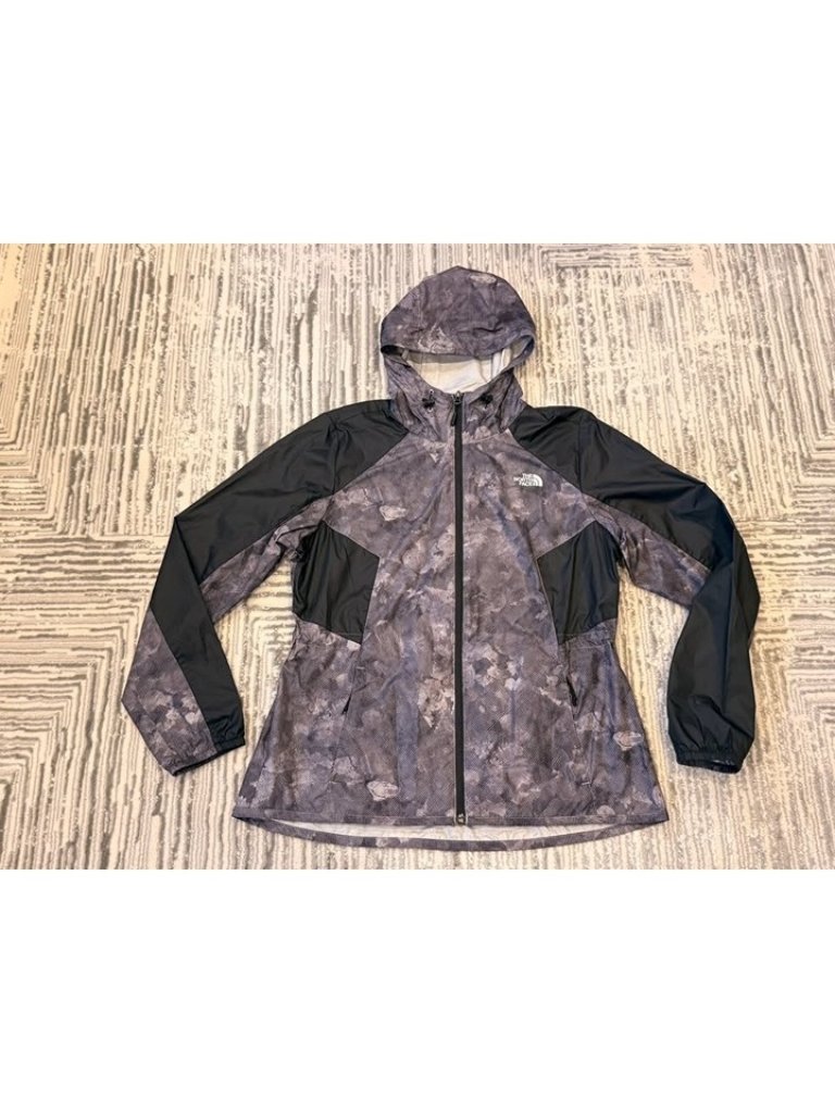New The North Face Women's Large Black/Gray Windwall Windbreaker Jacket R: $150